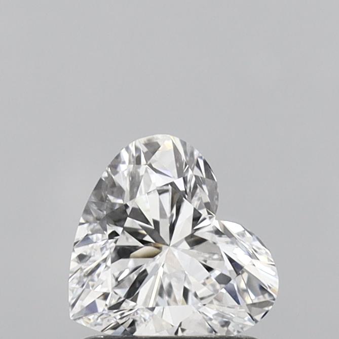 0.93 Carat Heart Shaped, Ideal Cut, D Color, VVS2 Clarity, IGI Certified Lab Grown Diamond