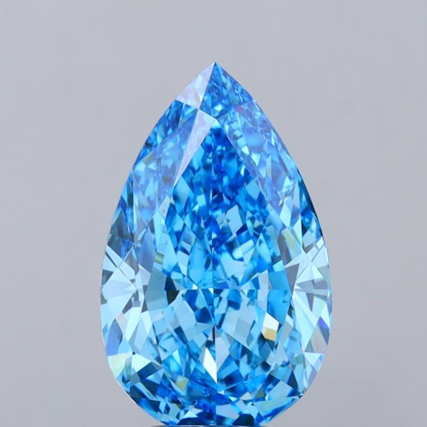 5.06 Carat Pear Shaped, Excellent Cut, VVS2 Clarity, IGI Certified Lab Grown Diamond