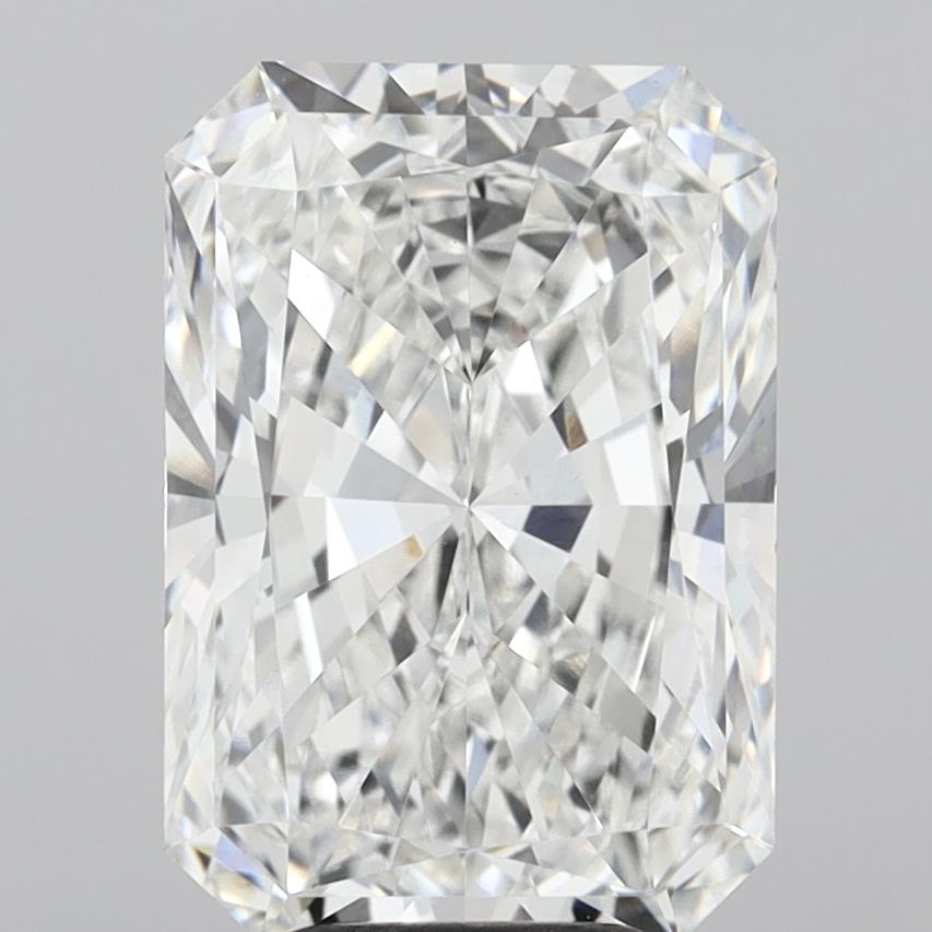 6.03 Carat Radiant Shaped, Ideal Cut, E Color, VVS2 Clarity, IGI Certified Lab Grown Diamond