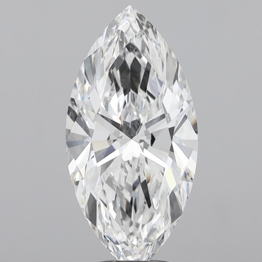 5.02 Carat Marquise Shaped, Ideal Cut, E Color, VS1 Clarity, IGI Certified Lab Grown Diamond
