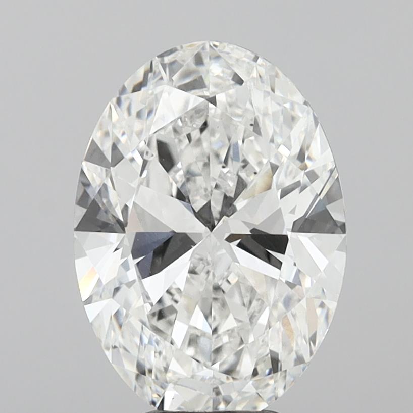 6.00 Carat Oval Shaped, Ideal Cut, E Color, VVS2 Clarity, IGI Certified Lab Grown Diamond