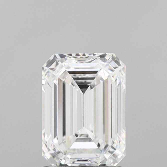 1.41 Carat Emerald Shaped, Ideal Cut, D Color, VVS1 Clarity, IGI Certified Lab Grown Diamond