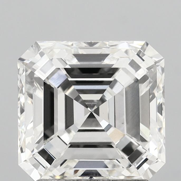 2.53 Carat Asscher Shaped, Ideal Cut, G Color, VS1 Clarity, IGI Certified Lab Grown Diamond