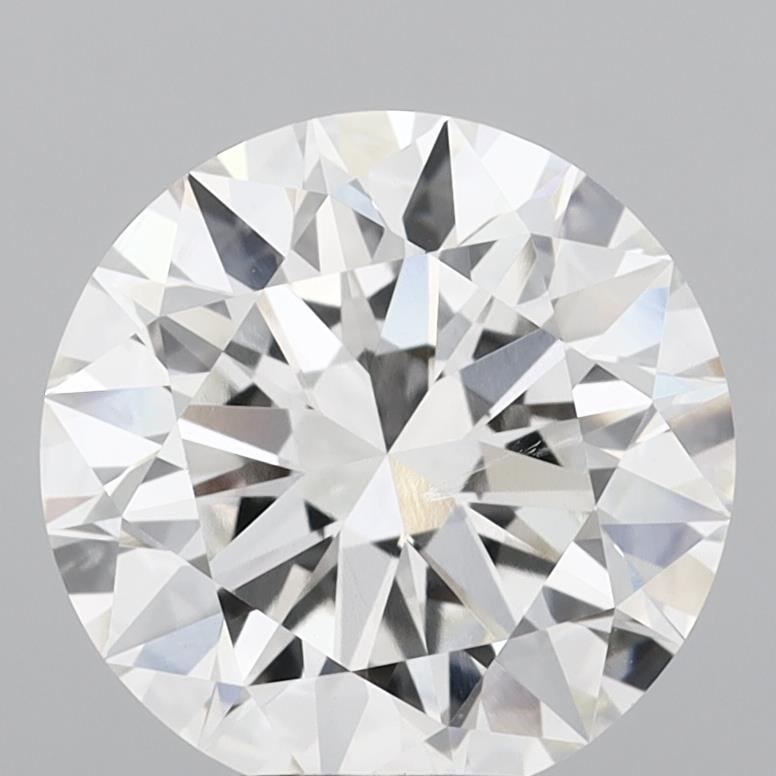 5.07 Carat Round Shaped, Excellent Cut, F Color, VVS2 Clarity, IGI Certified Lab Grown Diamond