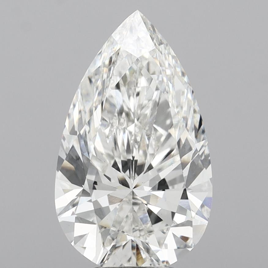 4.97 Carat Pear Shaped, Ideal Cut, F Color, VS1 Clarity, IGI Certified Lab Grown Diamond