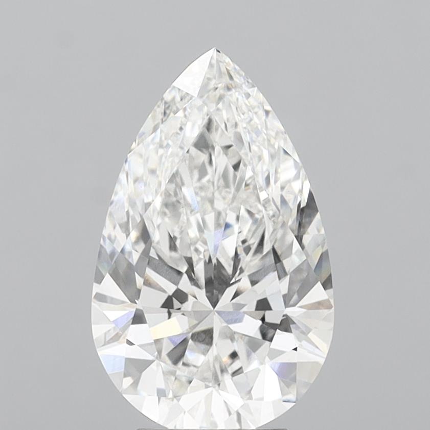 4.99 Carat Pear Shaped, Ideal Cut, E Color, VS1 Clarity, IGI Certified Lab Grown Diamond