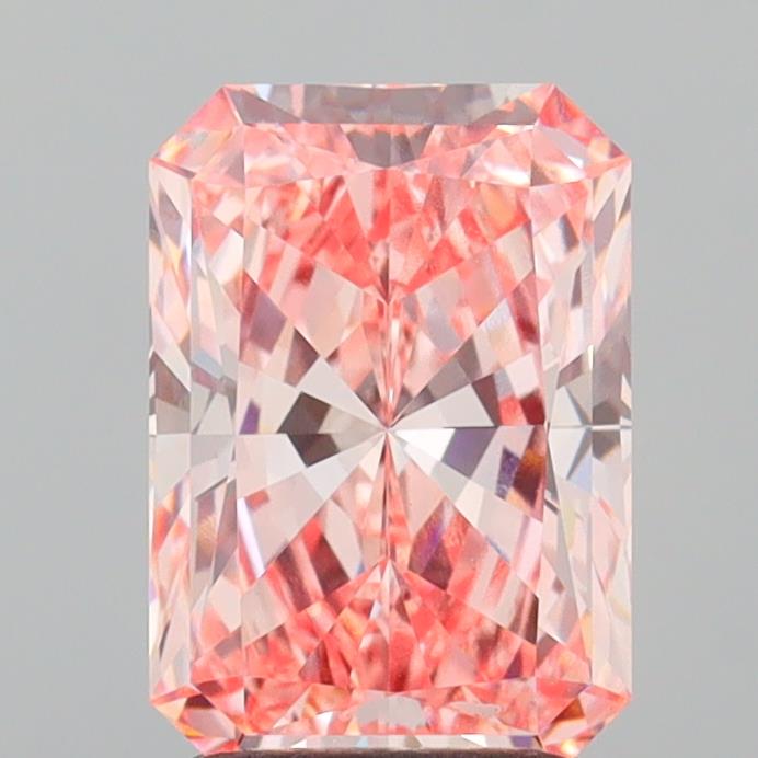 2.25 Carat Radiant Shaped, Ideal Cut, VVS2 Clarity, IGI Certified Lab Grown Diamond