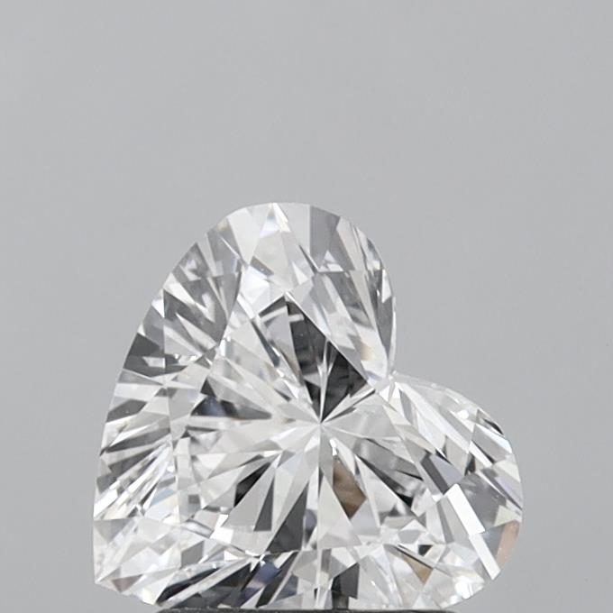 1.39 Carat Heart Shaped, Ideal Cut, D Color, VVS1 Clarity, IGI Certified Lab Grown Diamond