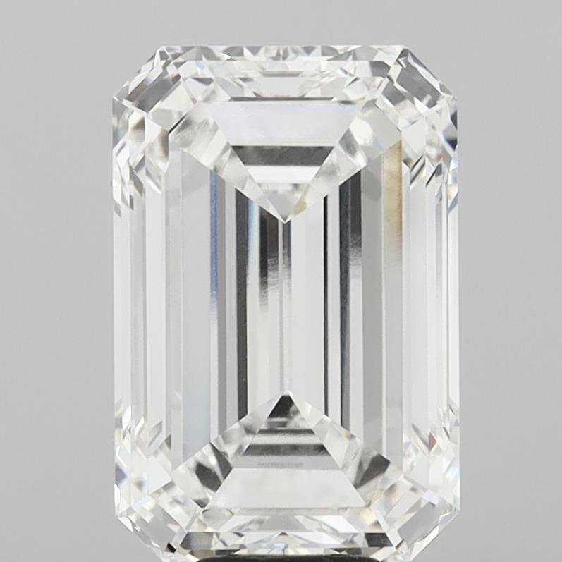 10.55 Carat Emerald Shaped, Ideal Cut, F Color, VVS2 Clarity, IGI Certified Lab Grown Diamond