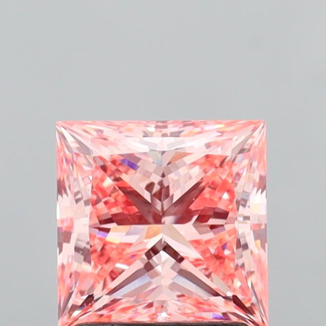 1.99 Carat Princess Shaped, Ideal Cut, VS1 Clarity, IGI Certified Lab Grown Diamond