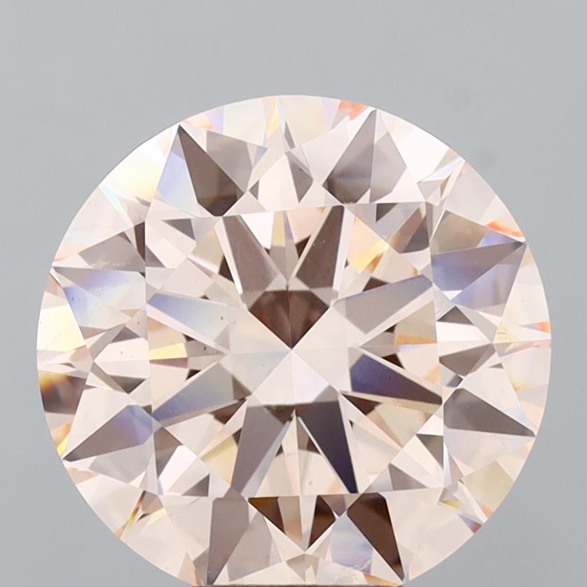 6.08 Carat Round Shaped, Excellent Cut, VVS2 Clarity, IGI Certified Lab Grown Diamond