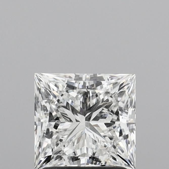1.52 Carat Princess Shaped, Ideal Cut, E Color, VVS2 Clarity, IGI Certified Lab Grown Diamond