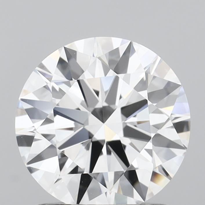 1.24 Carat Round Shaped, Ideal Cut, D Color, VVS2 Clarity, IGI Certified Lab Grown Diamond