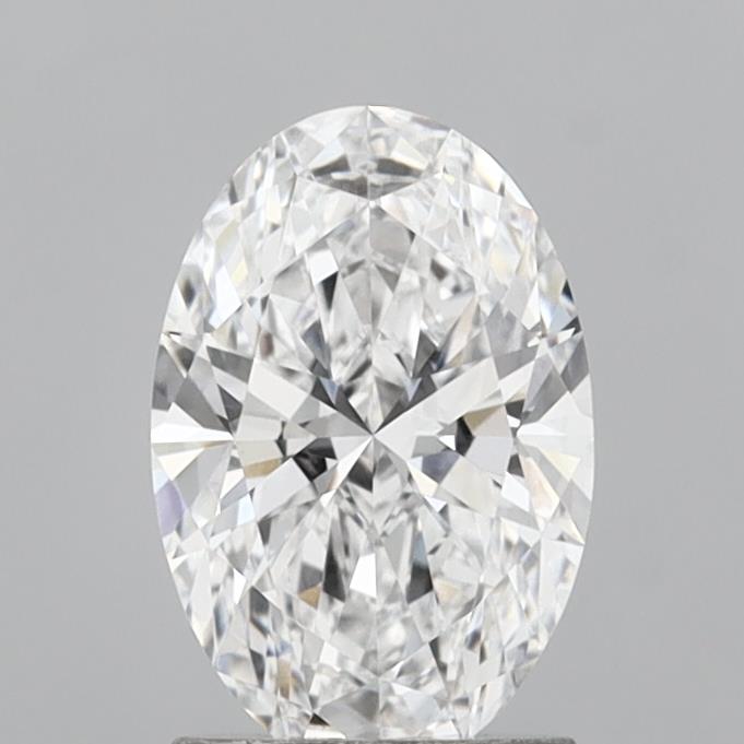 1.59 Carat Oval Shaped, Ideal Cut, D Color, VVS1 Clarity, IGI Certified Lab Grown Diamond