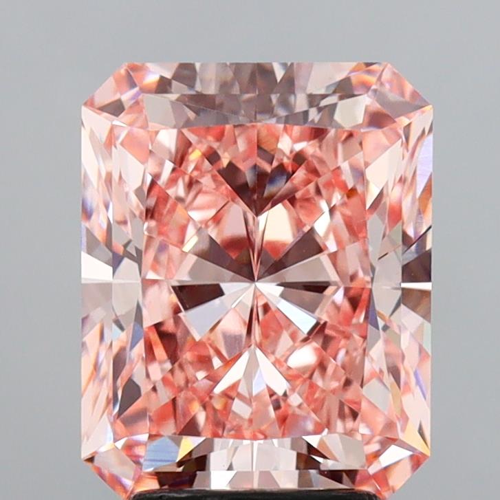 3.78 Carat Radiant Shaped, Ideal Cut, VVS2 Clarity, IGI Certified Lab Grown Diamond