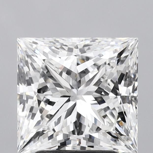 2.78 Carat Princess Shaped, Ideal Cut, E Color, VVS2 Clarity, IGI Certified Lab Grown Diamond