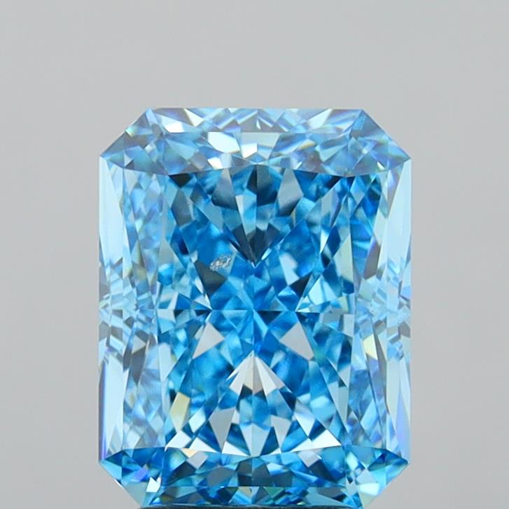 5.07 Carat Radiant Shaped, Excellent Cut, VVS2 Clarity, IGI Certified Lab Grown Diamond