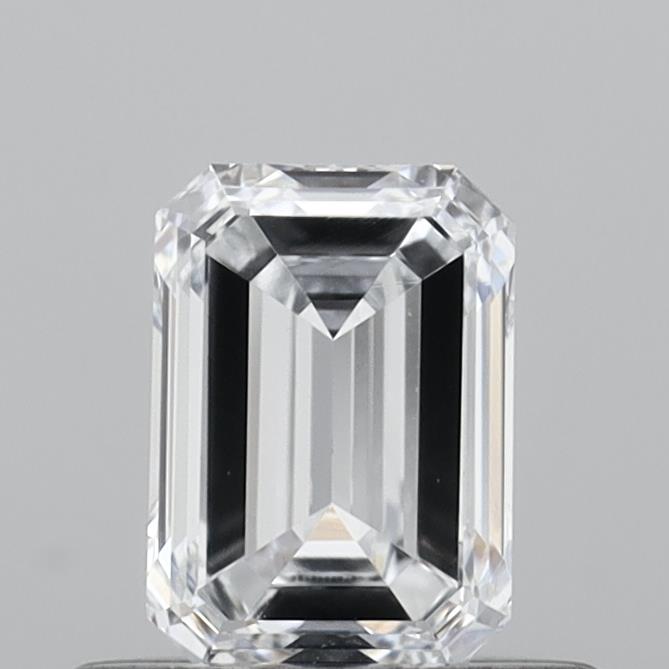 0.57 Carat Emerald Shaped, Very Good Cut, E Color, VVS2 Clarity, IGI Certified Lab Grown Diamond