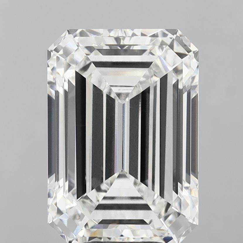 11.02 Carat Emerald Shaped, Ideal Cut, G Color, VVS2 Clarity, IGI Certified Lab Grown Diamond