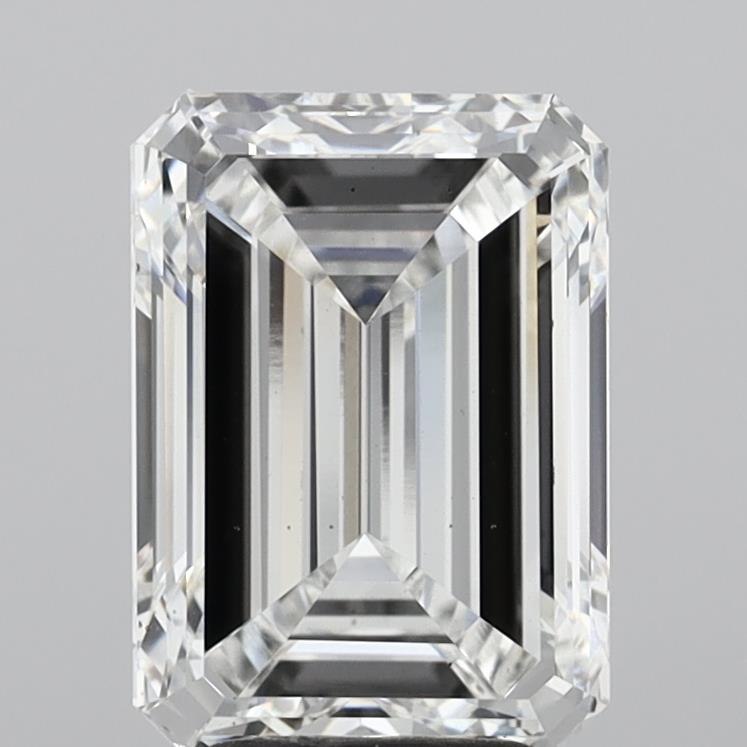 4.03 Carat Emerald Shaped, Very Good Cut, E Color, VS2 Clarity, IGI Certified Lab Grown Diamond