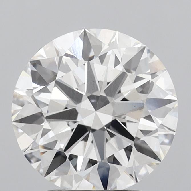 2.96 Carat Round Shaped, Excellent Cut, F Color, VS2 Clarity, IGI Certified Lab Grown Diamond