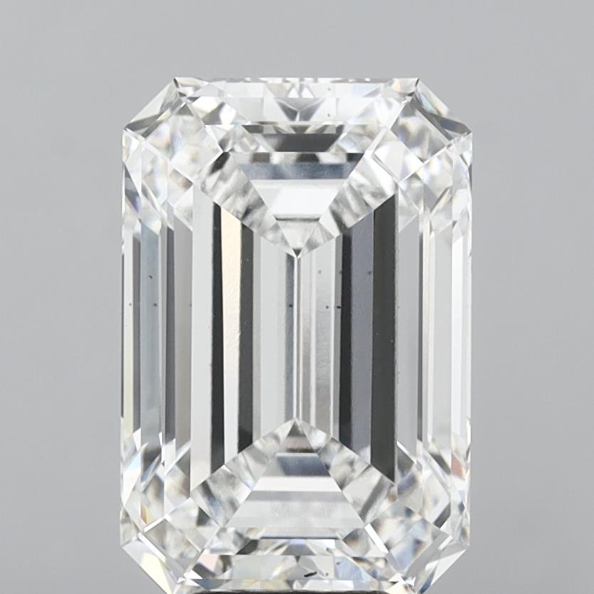 10.07 Carat Emerald Shaped, Ideal Cut, F Color, VS1 Clarity, IGI Certified Lab Grown Diamond