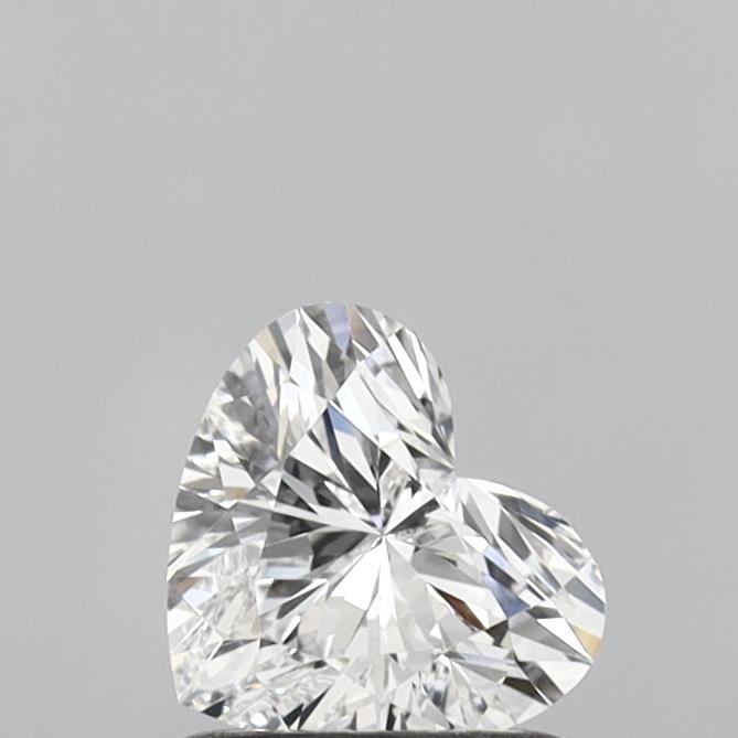 0.91 Carat Heart Shaped, Ideal Cut, D Color, VS2 Clarity, IGI Certified Lab Grown Diamond