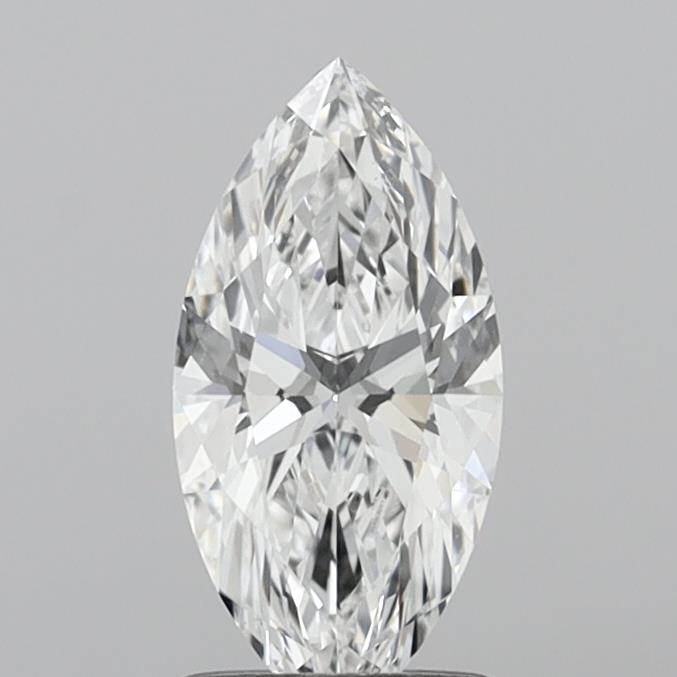1.08 Carat Marquise Shaped, Ideal Cut, E Color, VVS2 Clarity, IGI Certified Lab Grown Diamond
