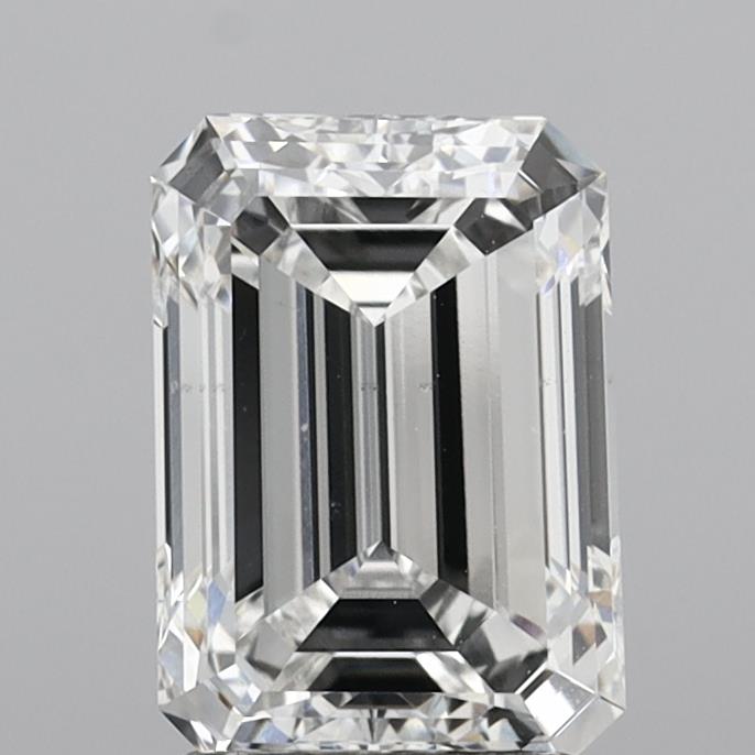 2.89 Carat Emerald Shaped, Ideal Cut, F Color, VS1 Clarity, IGI Certified Lab Grown Diamond