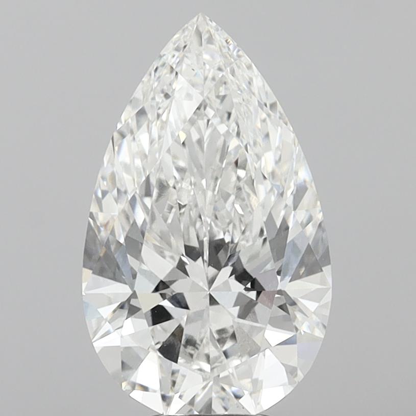 10.51 Carat Pear Shaped, Very Good Cut, F Color, VVS2 Clarity, IGI Certified Lab Grown Diamond