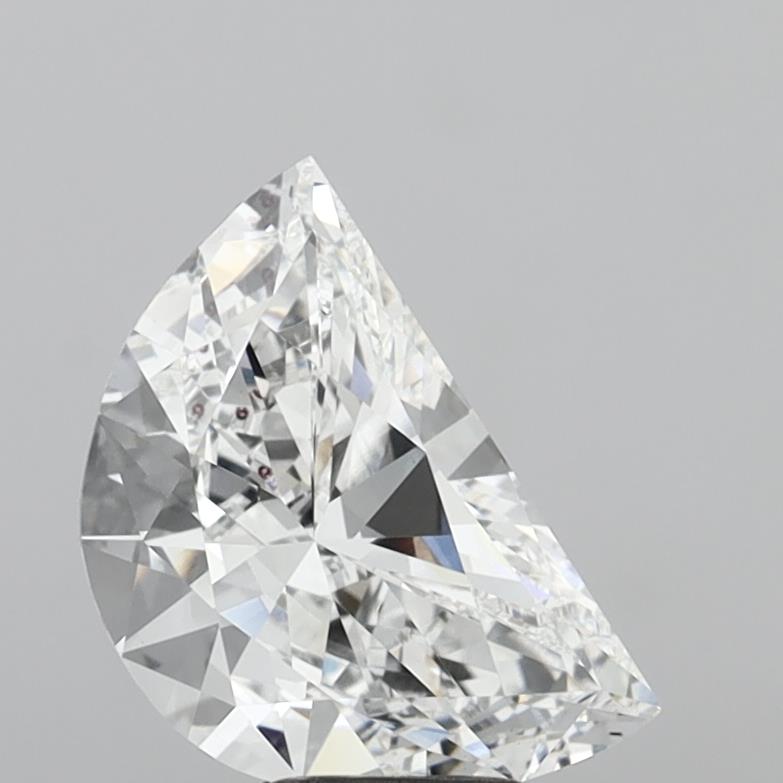 4.03 Carat Half Moon Shaped, Very Good Cut, D Color, VVS2 Clarity, IGI Certified Lab Grown Diamond