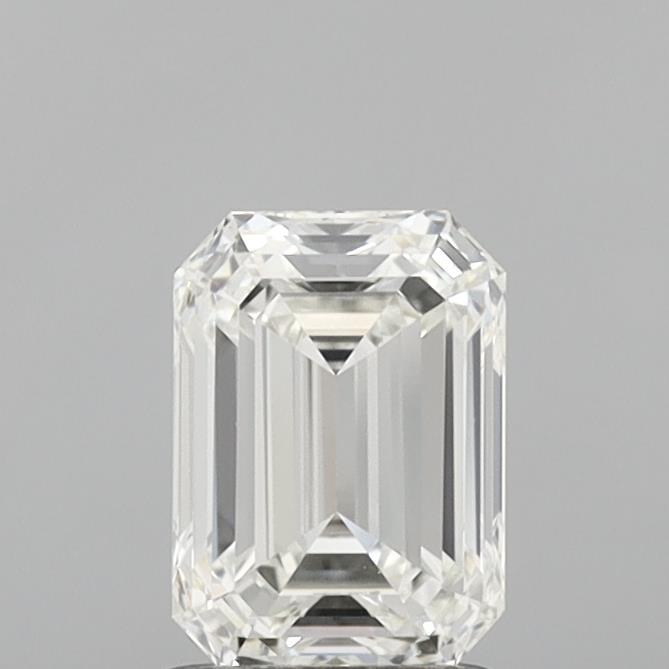 1.48 Carat Emerald Shaped, Ideal Cut, G Color, VVS2 Clarity, IGI Certified Lab Grown Diamond