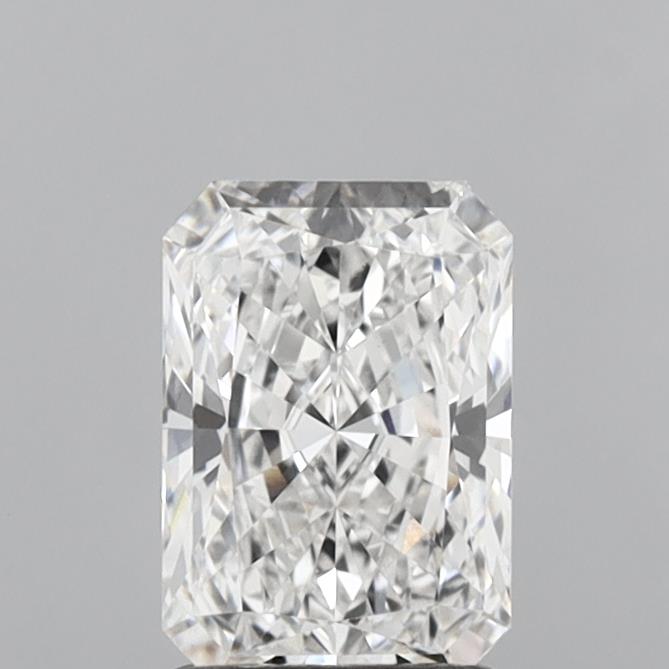 1.54 Carat Radiant Shaped, Ideal Cut, E Color, VVS2 Clarity, IGI Certified Lab Grown Diamond