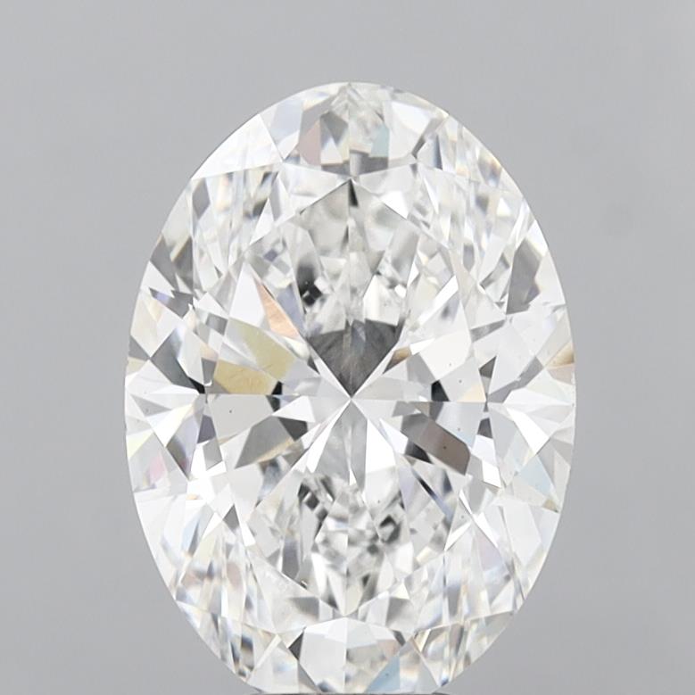 6.54 Carat Oval Shaped, Ideal Cut, F Color, VS2 Clarity, IGI Certified Lab Grown Diamond