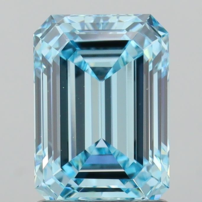 1.78 Carat Emerald Shaped, Ideal Cut, VVS2 Clarity, IGI Certified Lab Grown Diamond