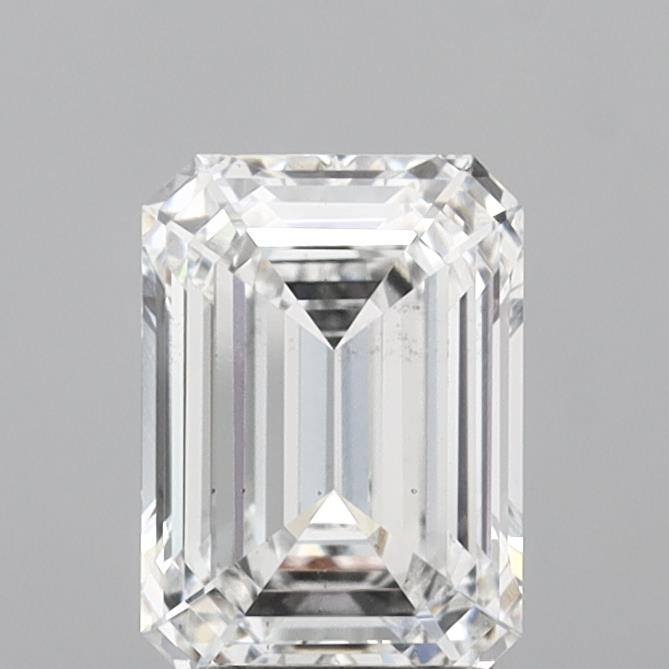 2.05 Carat Emerald Shaped, Ideal Cut, D Color, VS2 Clarity, IGI Certified Lab Grown Diamond