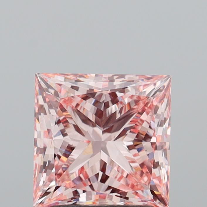 2.58 Carat Princess Shaped, Excellent Cut, VS1 Clarity, IGI Certified Lab Grown Diamond