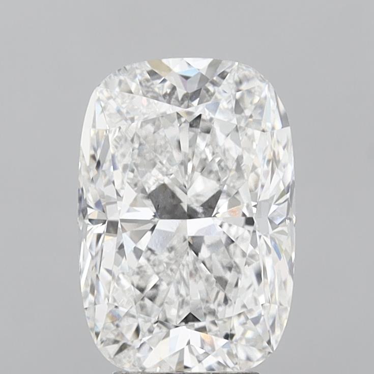 5.03 Carat Cushion Shaped, Ideal Cut, D Color, VVS2 Clarity, IGI Certified Lab Grown Diamond