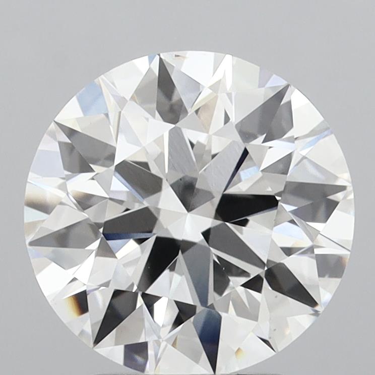 4.05 Carat Round Shaped, Ideal Cut, E Color, VS2 Clarity, IGI Certified Lab Grown Diamond
