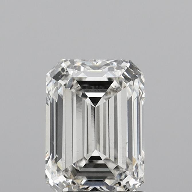 1.58 Carat Emerald Shaped, Ideal Cut, G Color, VS1 Clarity, IGI Certified Lab Grown Diamond