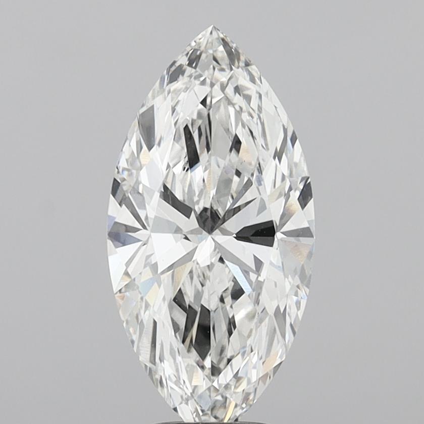 4.05 Carat Marquise Shaped, Ideal Cut, F Color, VS1 Clarity, IGI Certified Lab Grown Diamond
