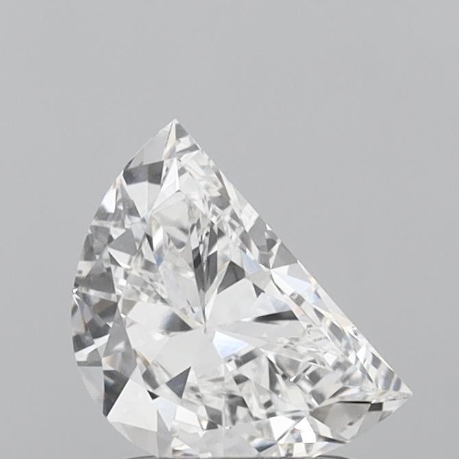 1.05 Carat Half Moon Shaped, Very Good Cut, D Color, VVS2 Clarity, IGI Certified Lab Grown Diamond