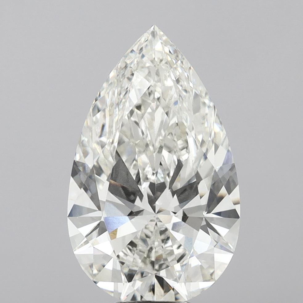 9.01 Carat Pear Shaped, Ideal Cut, H Color, VVS2 Clarity, IGI Certified Lab Grown Diamond