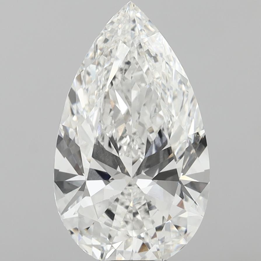 8.10 Carat Pear Shaped, Ideal Cut, E Color, VS1 Clarity, IGI Certified Lab Grown Diamond