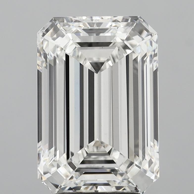 4.95 Carat Emerald Shaped, Excellent Cut, G Color, VVS2 Clarity, IGI Certified Lab Grown Diamond