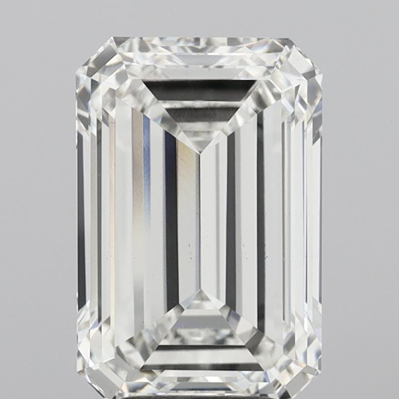 4.50 Carat Emerald Shaped, Ideal Cut, G Color, VS2 Clarity, IGI Certified Lab Grown Diamond