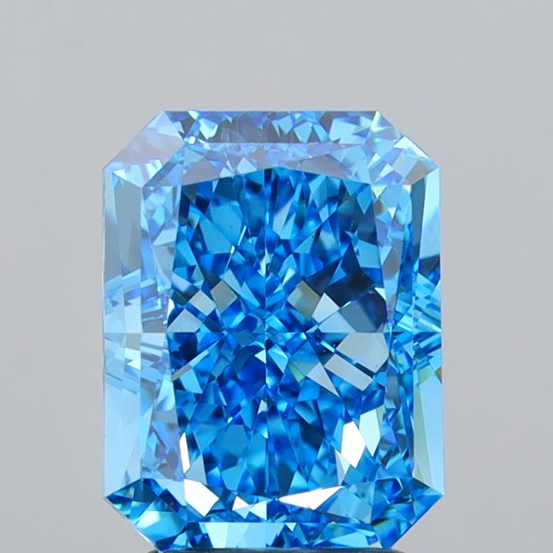 4.06 Carat Radiant Shaped, Excellent Cut, VVS2 Clarity, IGI Certified Lab Grown Diamond