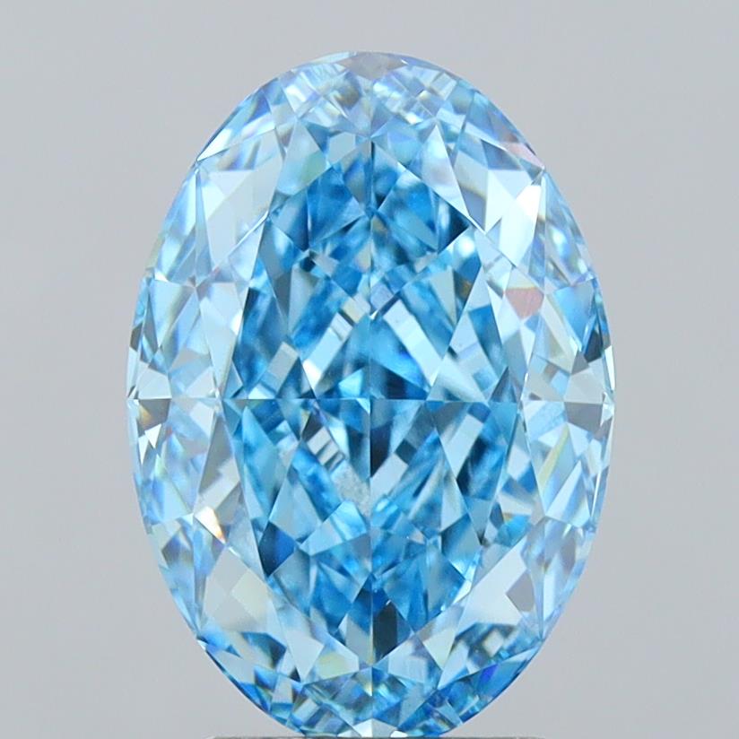 4.08 Carat Oval Shaped, Ideal Cut, VVS2 Clarity, IGI Certified Lab Grown Diamond