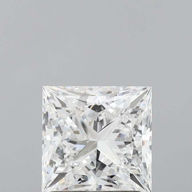 1.44 Carat Princess Shaped, Ideal Cut, D Color, VVS2 Clarity, IGI Certified Lab Grown Diamond