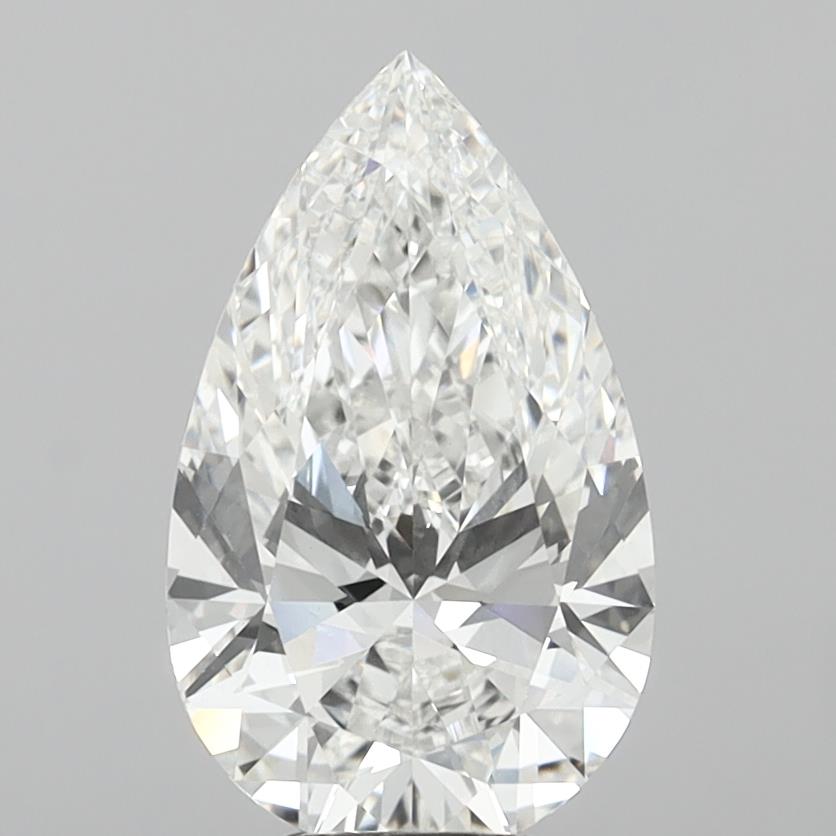 6.11 Carat Pear Shaped, Ideal Cut, E Color, VS1 Clarity, IGI Certified Lab Grown Diamond